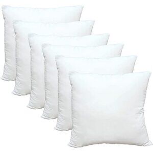 Luxury Throw Pillow Inserts, Pack of 6, 20 x 20 inches Hypoallergenic Ultra